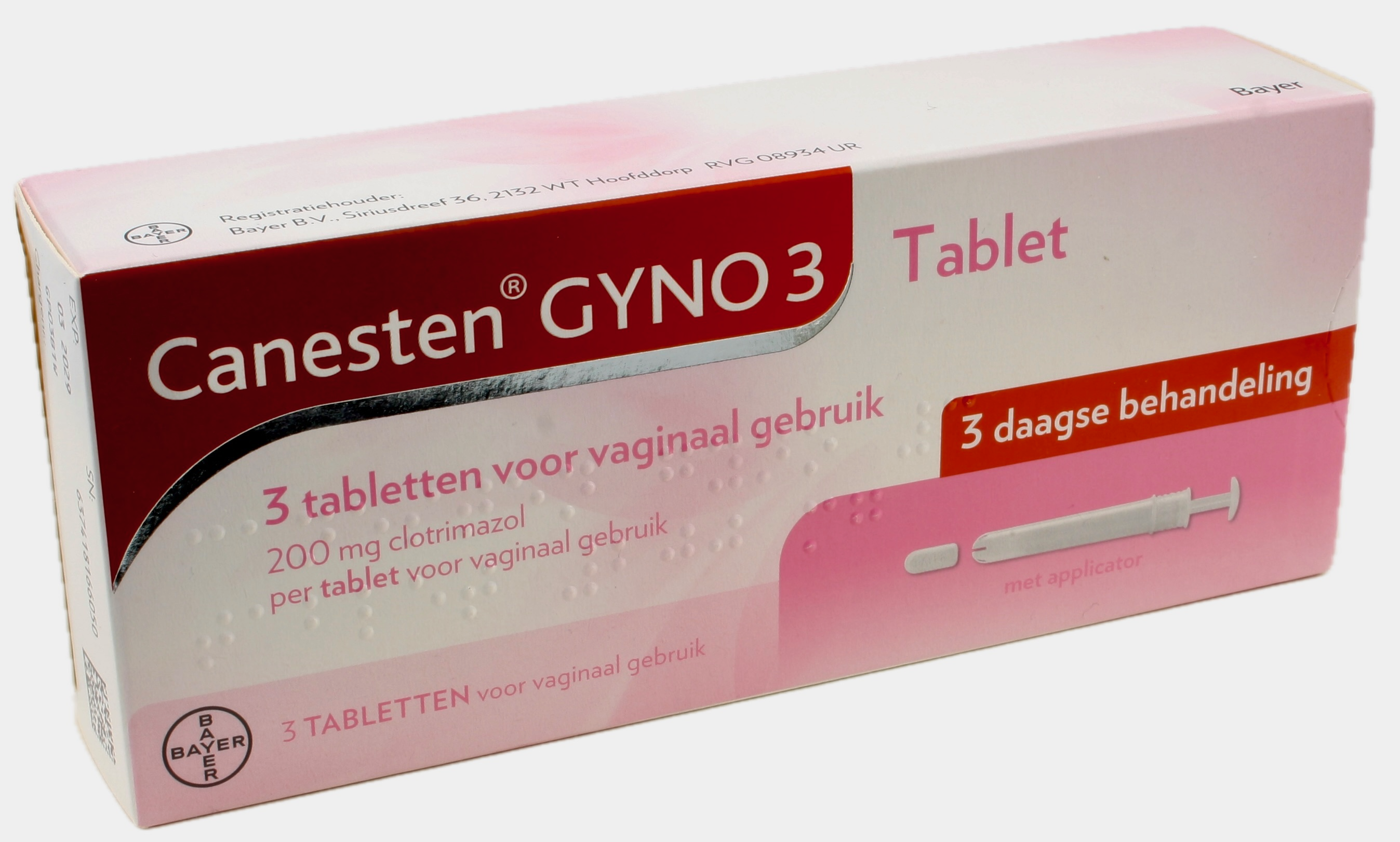 Canesten Gyno 3 Vaginaaltablet 200mg + Applicator