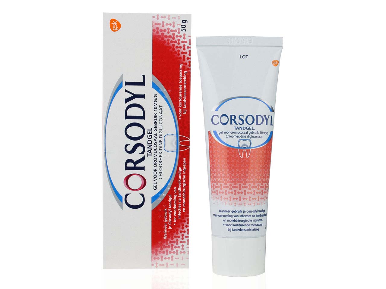 Corsodyl Tandgel 10mg/G