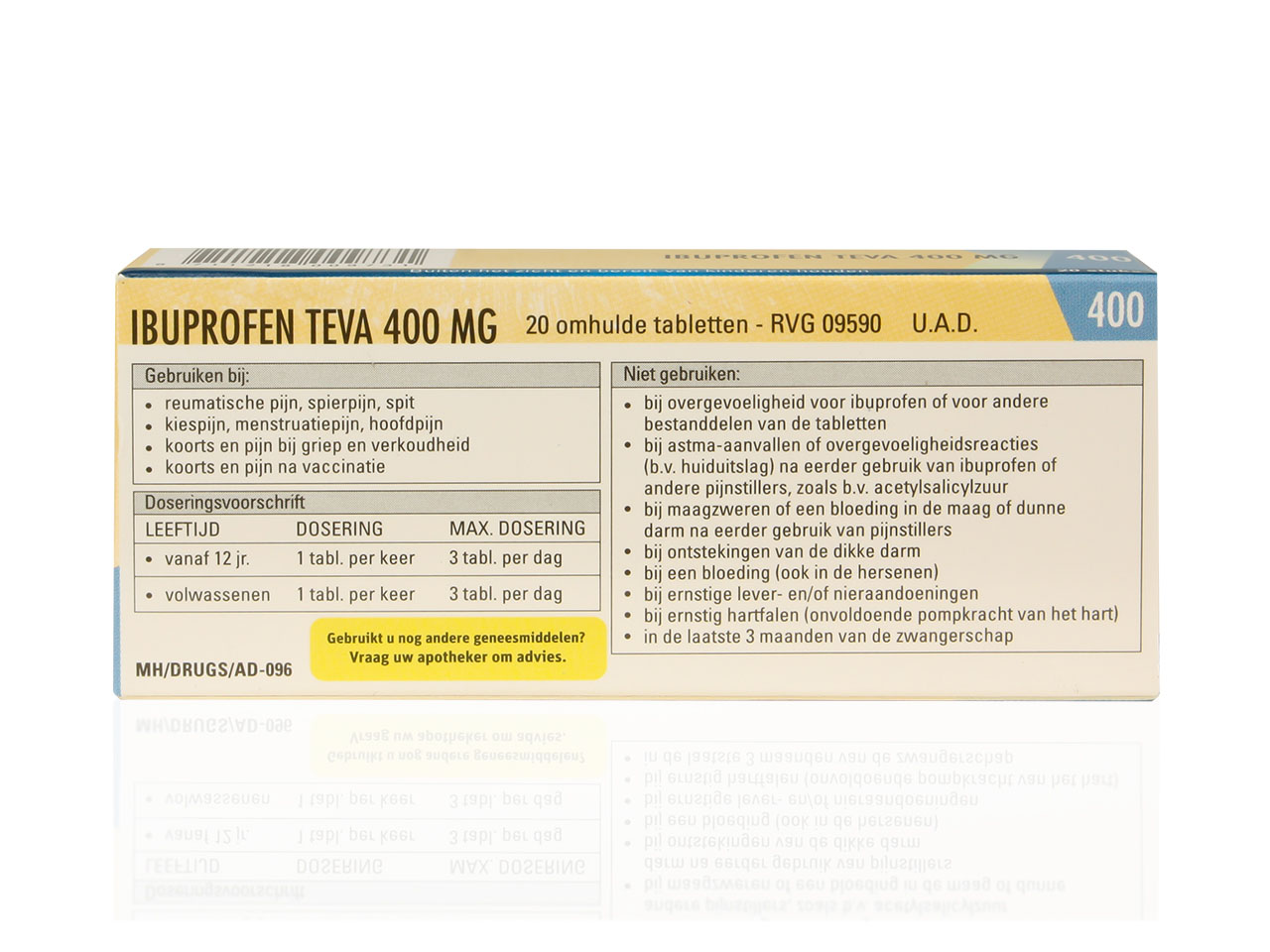 Ibuprofen Teva Tablet 400mg Ot