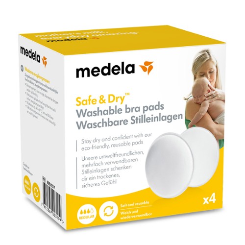 Medela Safe & Dry™ Wasbare Zoogkompressen