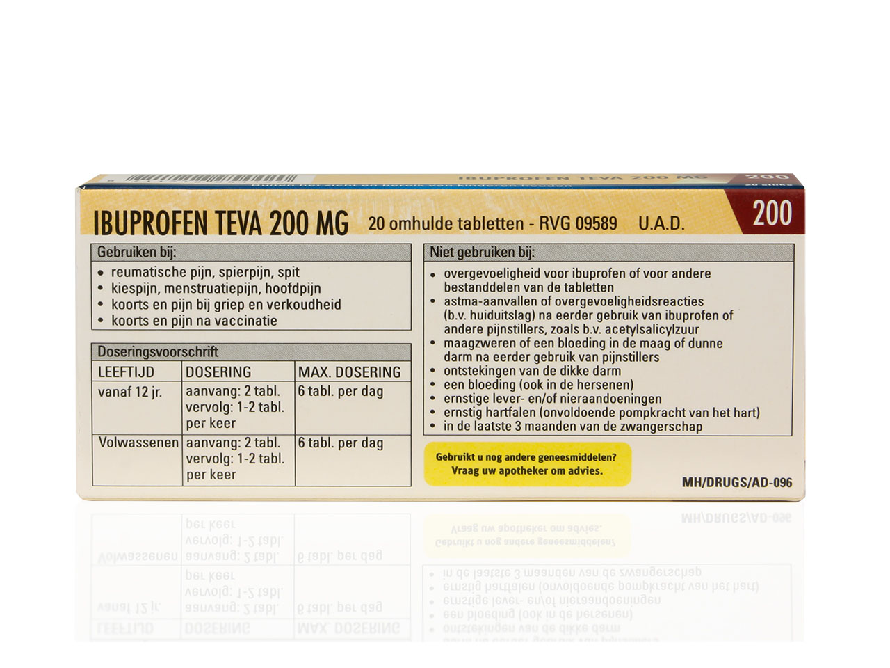 Ibuprofen Teva Tablet 200mg