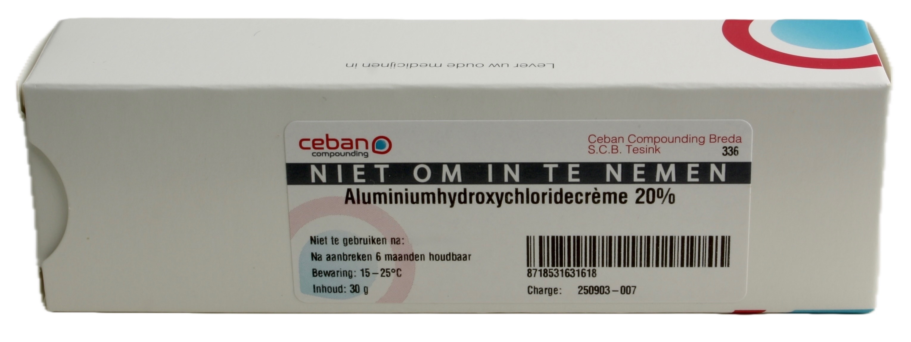 Aluminiumhydroxychloride Creme 20% Ceb
