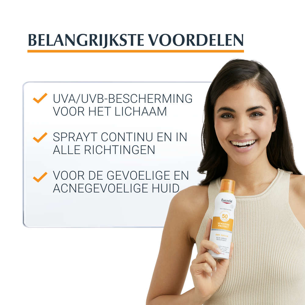 Eucerin Sun Oil Control Spray Transparant SPF50