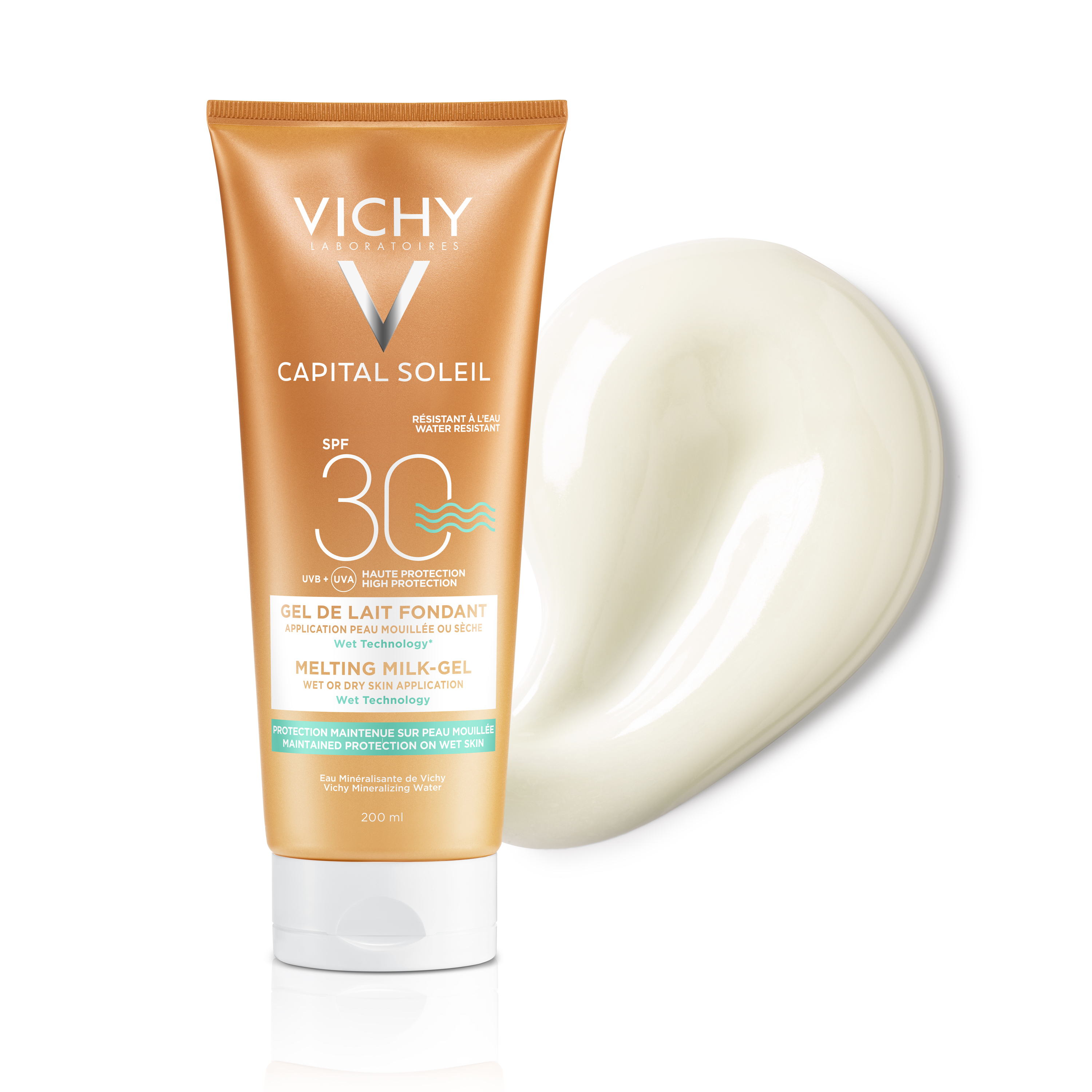 Vichy Capital Soleil Ultra Smeltende Melk Gel Wet Skin SPF30