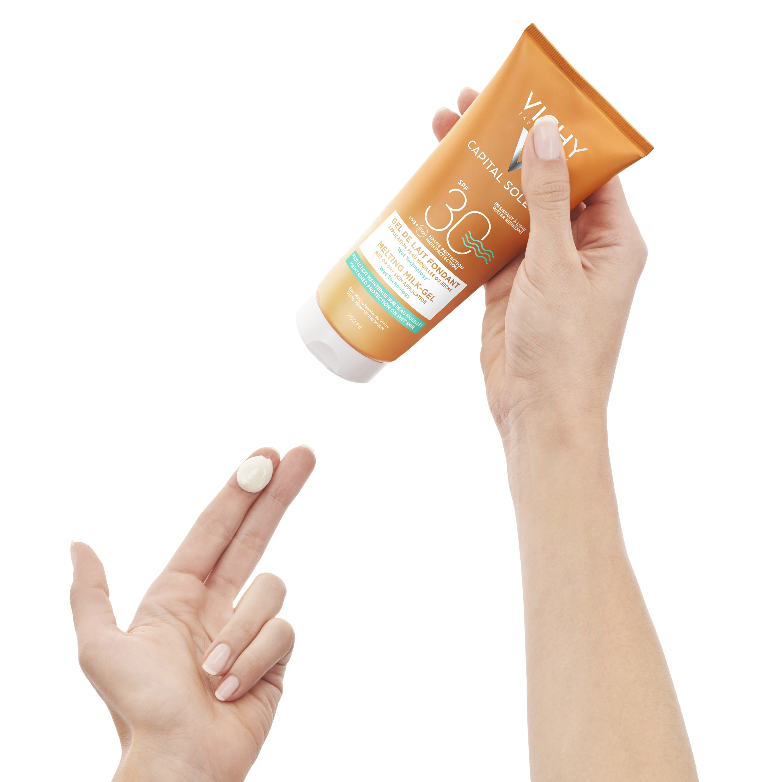 Vichy Capital Soleil Ultra Smeltende Melk Gel Wet Skin SPF30