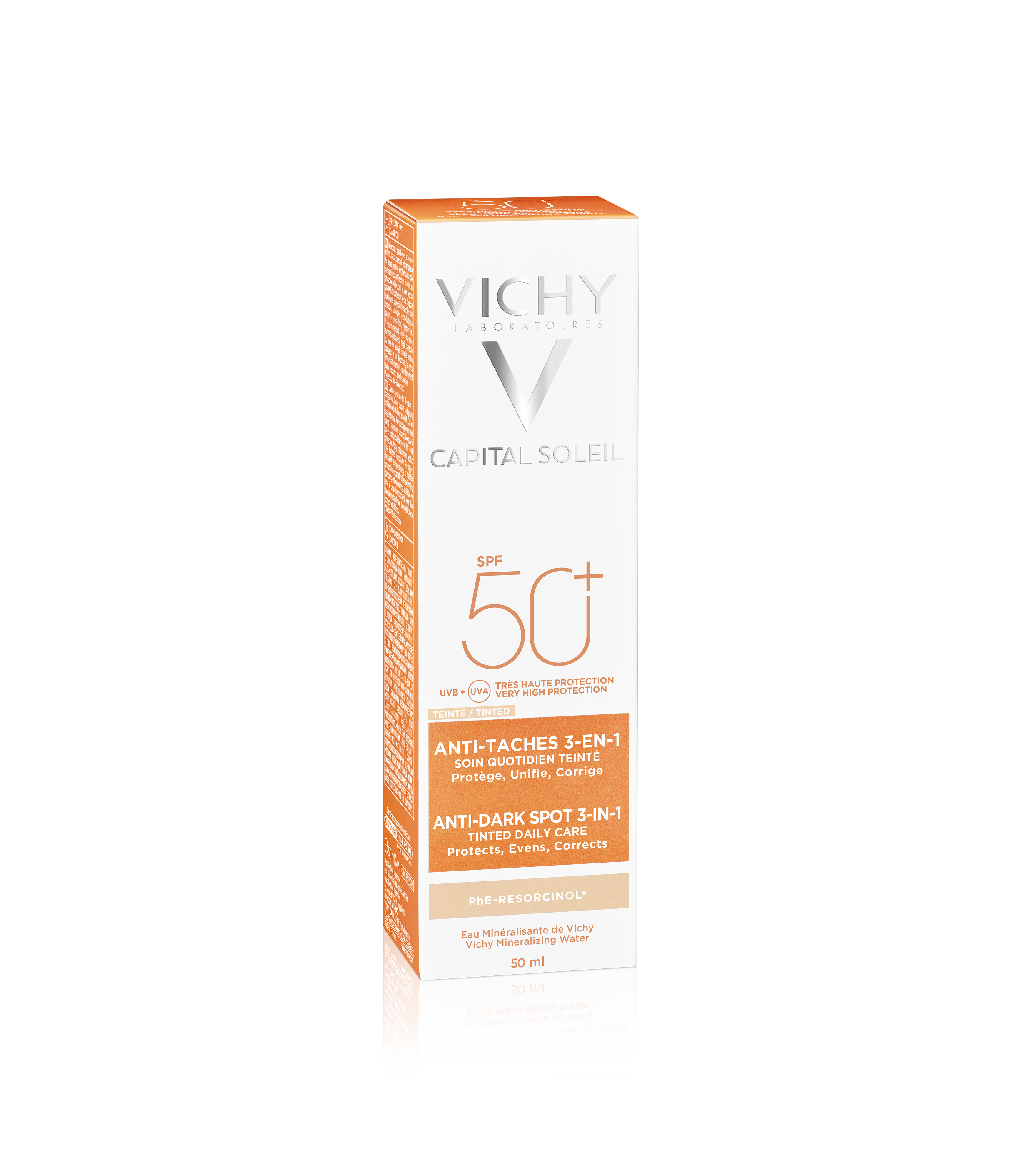 Vichy Capital Soleil Anti-Spot Getinte Crème 3 In1 SPF50+