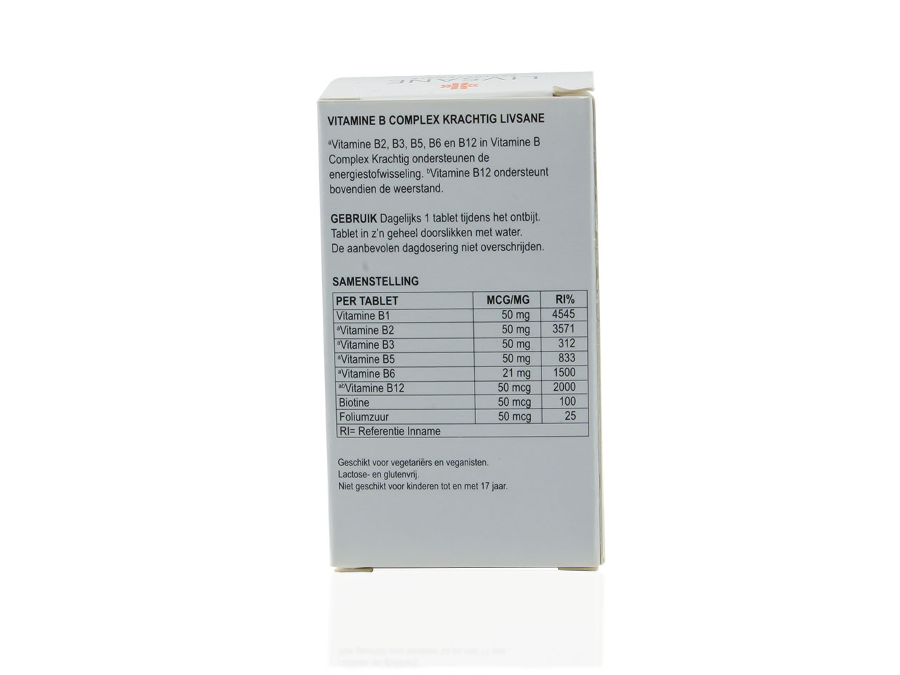 Vitamine B Complex Krachtig Livsane Tablet 60st Brocacef (supplies