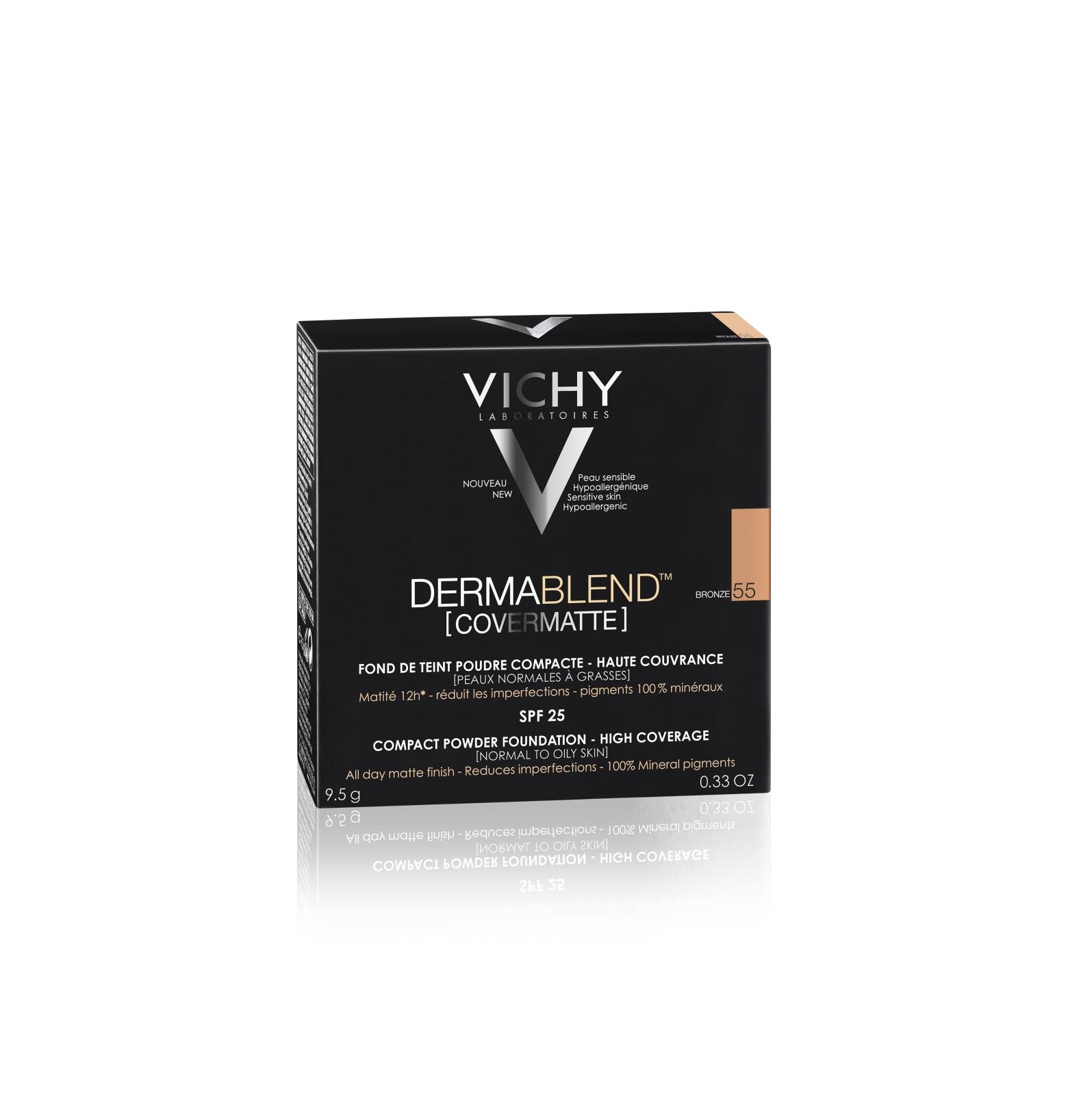 Vichy Dermablend Covermatte Poeder Foundation 55 Bronze