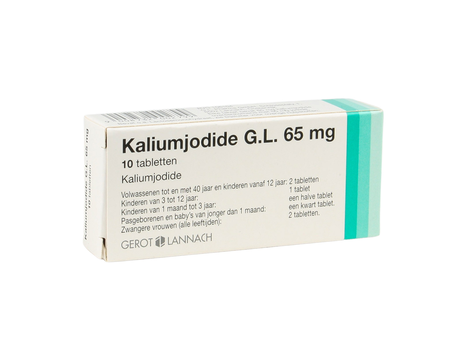 Kaliumjodide Gl Jodiumtabletten 65mg