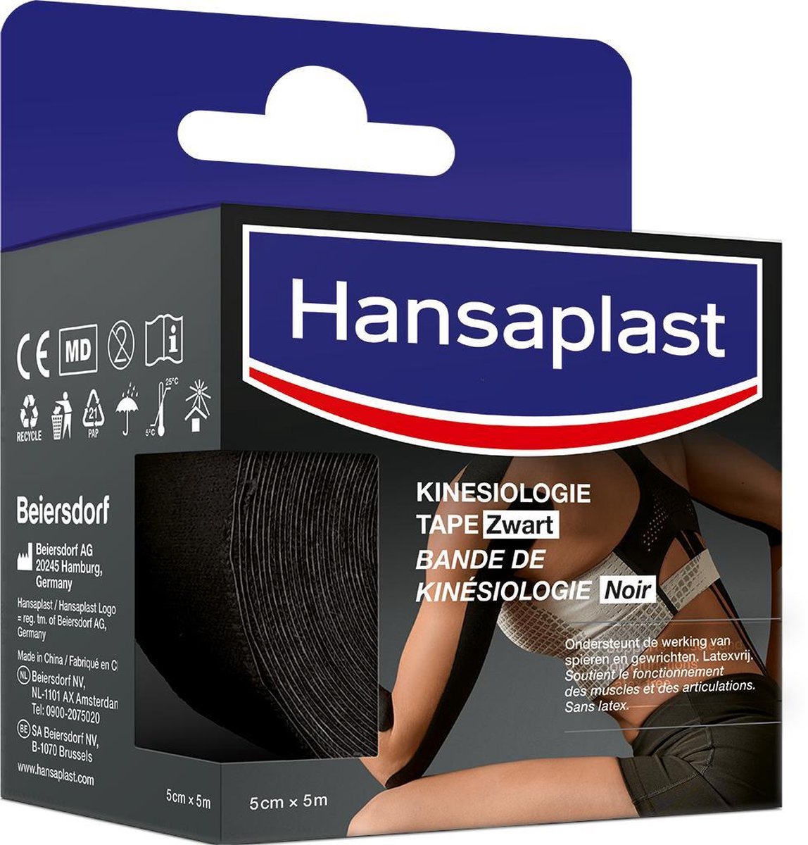 Hansaplast Kinesiologie Tape Zwart