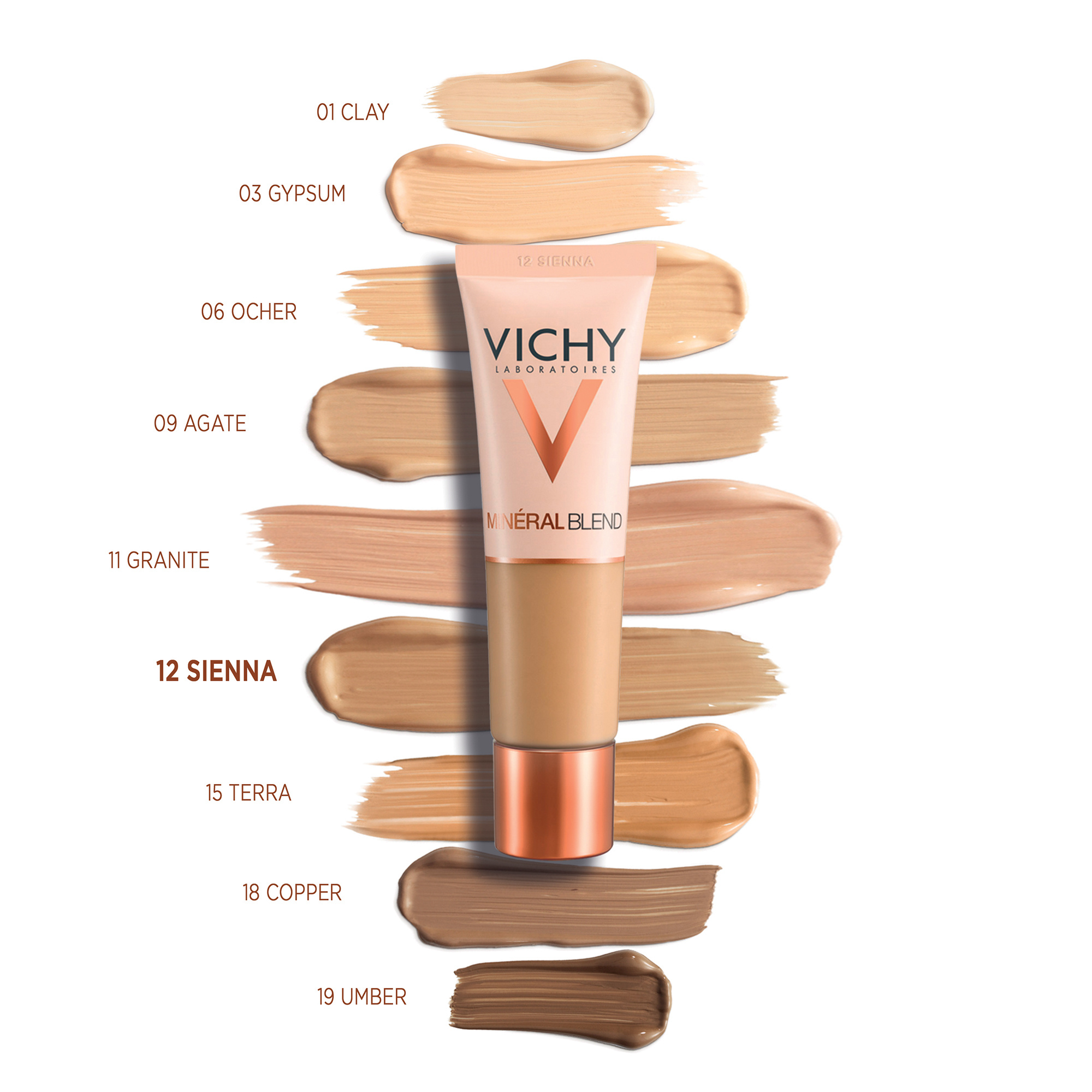 Vichy Minéralblend Foundation 12 Sienna
