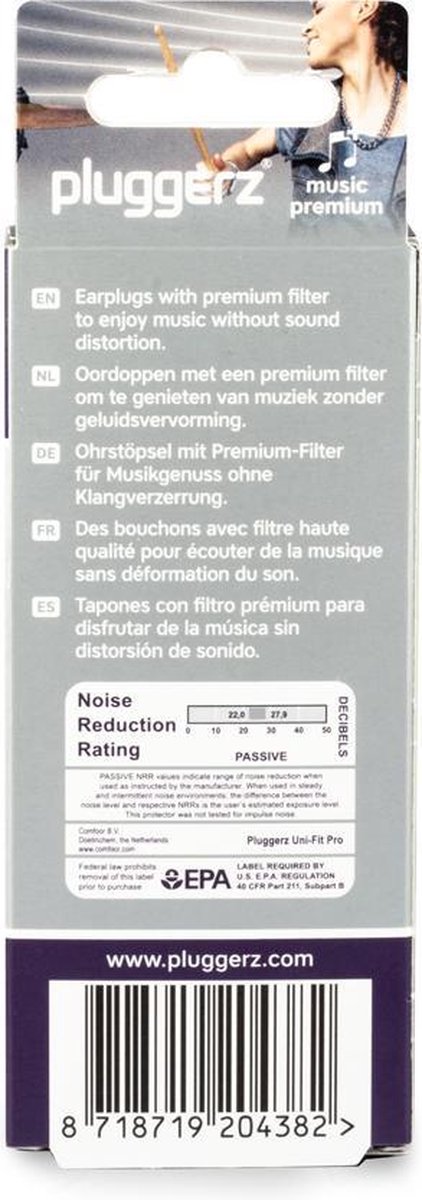 Pluggerz Earplug Music Premium
