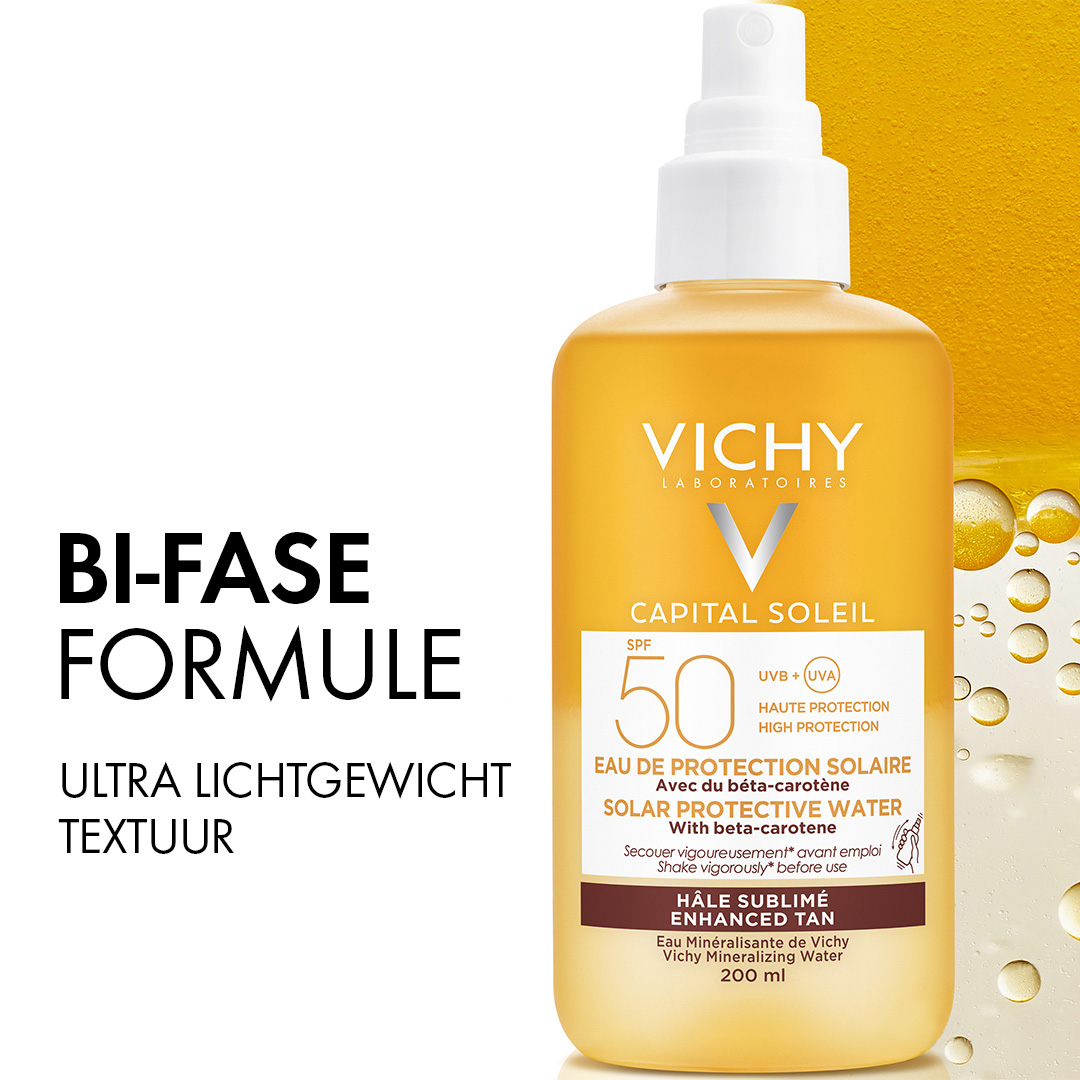 Vichy Capital Soleil Beschermend Water SPF50 - Bruine Teint