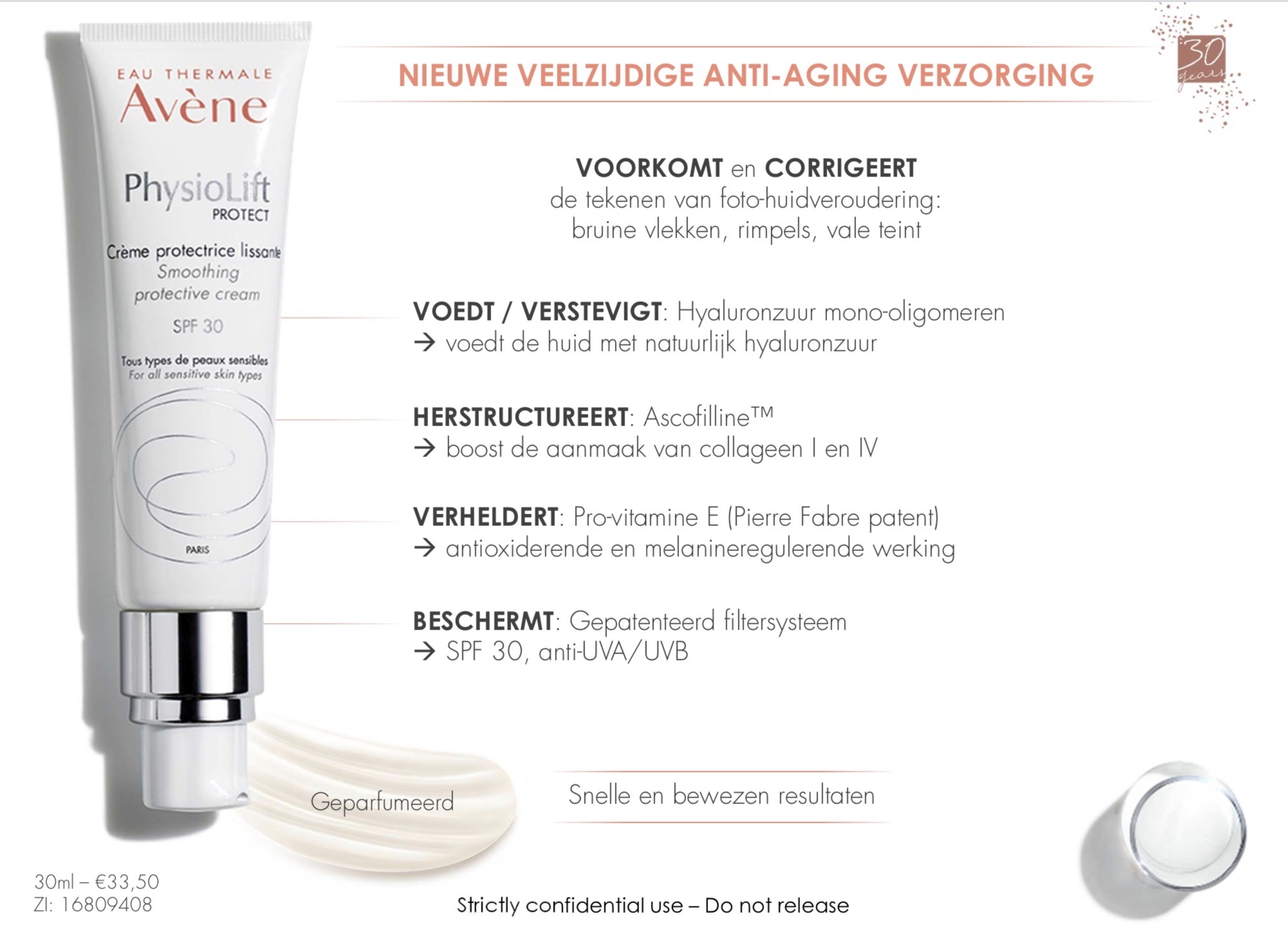 Avène Physiolift Protect SPF30