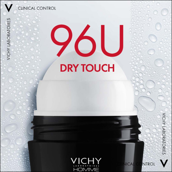 Vichy Homme Deodorant Clinical Control Roller 96u