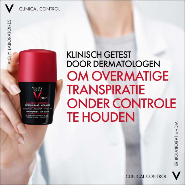 Vichy Homme Deodorant Clinical Control Roller 96u