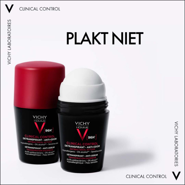 Vichy Homme Deodorant Clinical Control Roller 96u