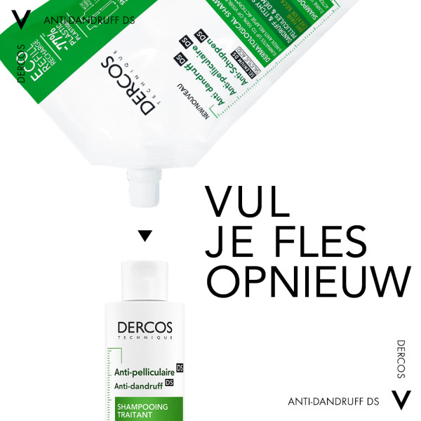 Vichy Dercos Anti-Roos Shampoo | Navulling | Droog Haar
