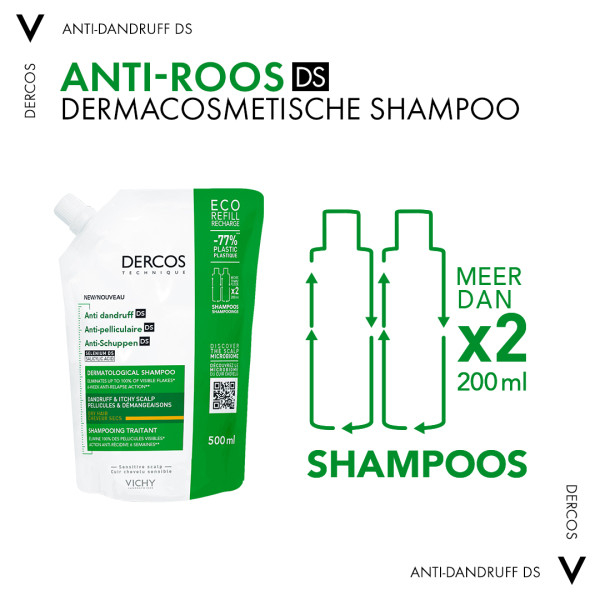 Vichy Dercos Anti-Roos Shampoo | Navulling | Droog Haar