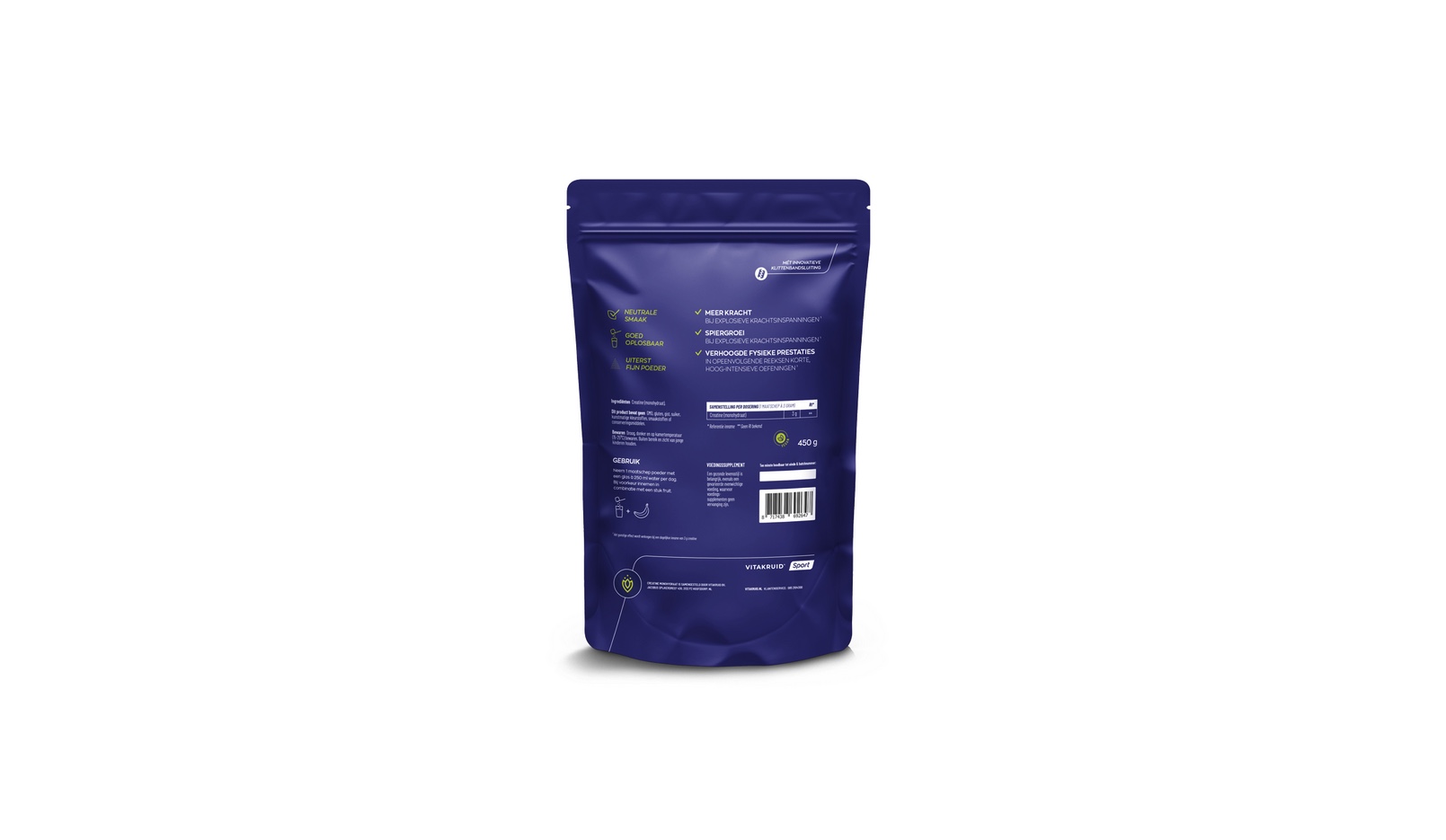 Vitakruid Creatine Monohydraat Poeder