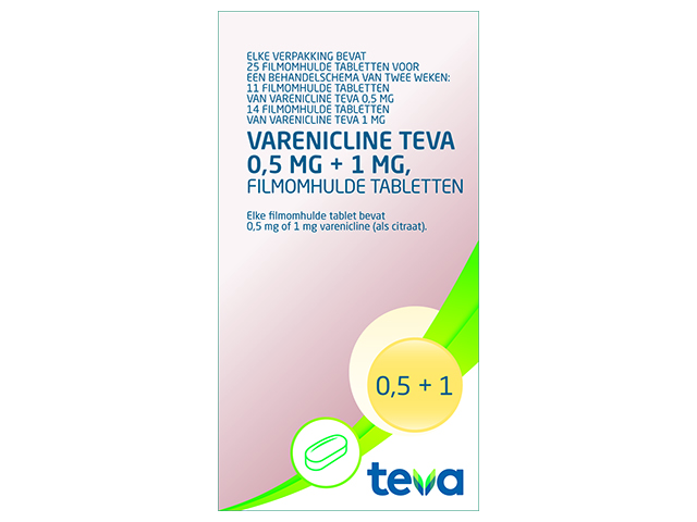 Varenicline Teva Startverp (11tab 0,5mg+14tab 1mg)