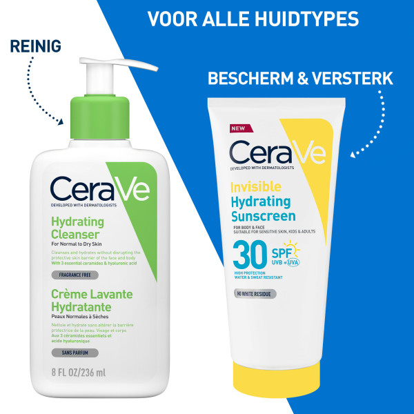 Cerave Onzichtbare Hydraterende Zonnebrandcreme SPF30