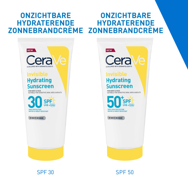 Cerave Onzichtbare Hydraterende Zonnebrandcreme SPF30