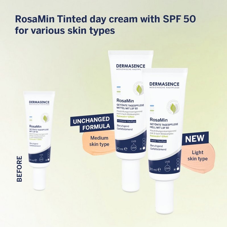 Dermasence Rosamin Tinted Day Cream With SPF 50 Light
