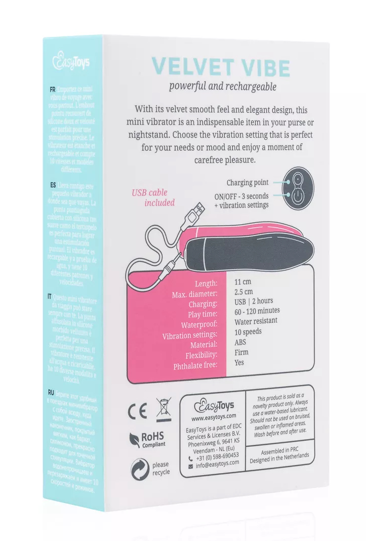 Easytoys Oplaadbare Bullet Vibrator