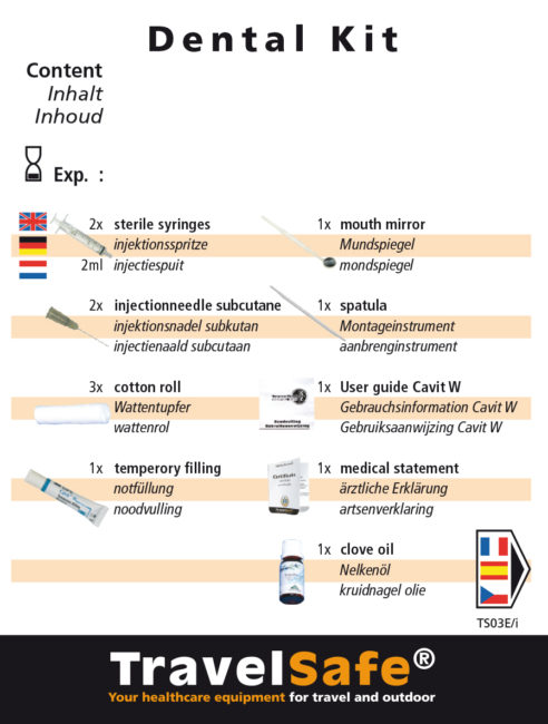 Travelsafe Ehbo Kit - Globe Dental Kit